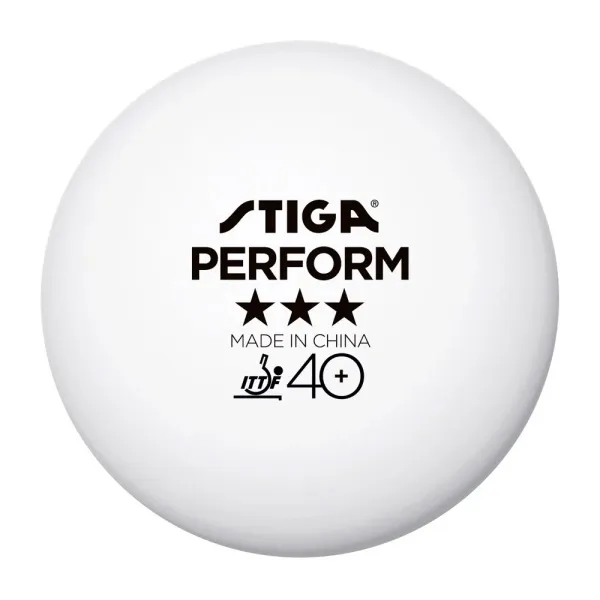 Мяч для наст. тенниса Stiga Perform 3***, 40+, 1113-2110-06, пластик, ITTF Appr., уп.6 шт, бел за 2&nbsp;121.60 ₽ в Саратове