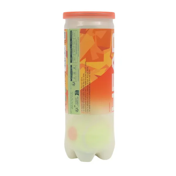 Мяч теннисный детский HEAD Stage 2 Orange, 578423,уп.3 шт, фетр,нат.резина,желто-оранжевый за 836.40 ₽ в Саратове