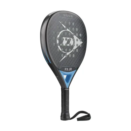Ракетка для падела Dunlop FX Jr, 10370738, для юниоров, гибрид, графит, черно-голубой за 11&nbsp;019.40 ₽ купить в Саратове