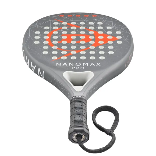 Ракетка для падела Dunlop Nanomax Pro, 10370739, для профессионалов, карбон,серо-оранжевый за 17&nbsp;248.20 ₽ в Саратове