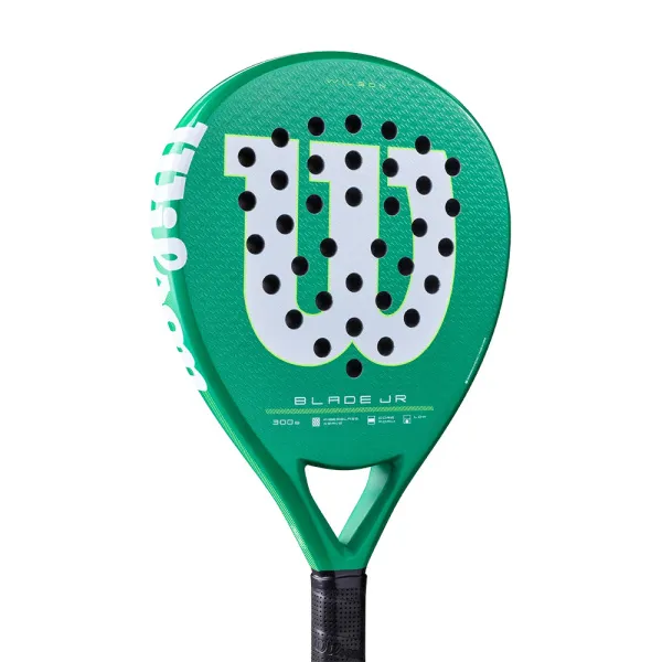Ракетка для падела WILSON Blade Jr  V4 Padel, WR213811U0, для начин-х, стекловолокно, зеленый за 14&nbsp;934.50 ₽ в Саратове