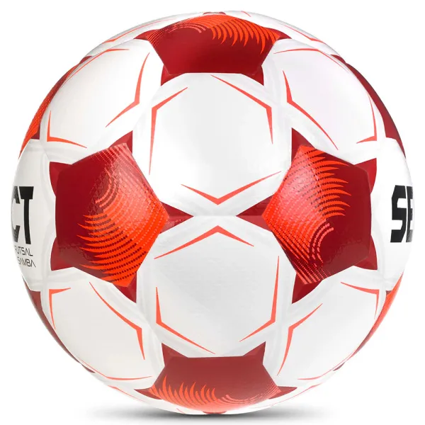 Мяч футзал. SELECT Futsal Samba v26, 1063471008, р.4,FIFA Basic, 32п, ТПУ, гибр.сш, бел-кр-черн за 5&nbsp;618.50 ₽ в Саратове