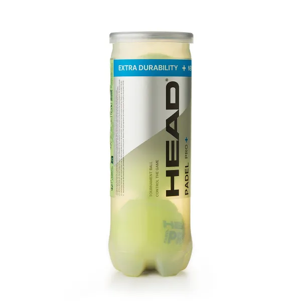 Мяч для падела HEAD Padel Pro+, 540203, уп.3 шт, FIP Approved, войлок,нат.резина,желтый за 933.30 ₽ в Саратове