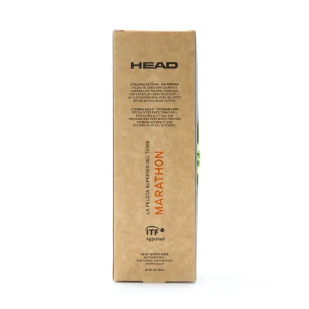 Мяч теннисный HEAD Marathon 3B, 578183, крафт. упак.3шт, без давления, фетр, нат.резина,желтый за 1&nbsp;055.70 ₽ купить в Саратове