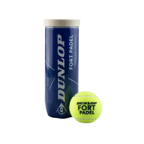 Мяч для падела Dunlop Fort Padel, 601555, уп.3 шт, FIP, сукно, нат.резина,желтый за 1&nbsp;135.60 ₽ в Саратове