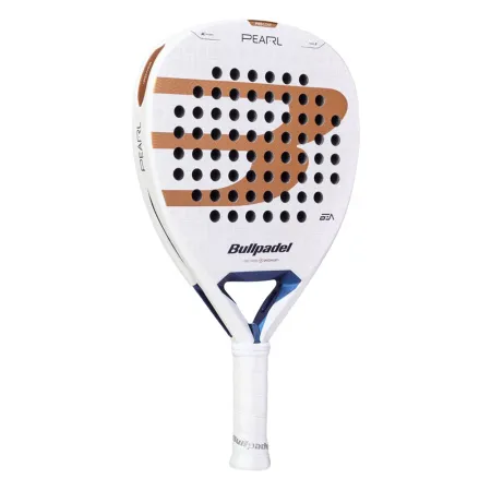 Ракетка для падела BULLPADEL Pearl 27, 497249, для проф-в, стекловолокно,карбон, бело-золотистый за 44&nbsp;319 ₽ купить в Саратове