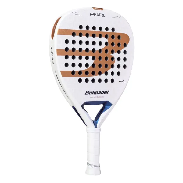 Ракетка для падела BULLPADEL Pearl 27, 497249, для проф-в, стекловолокно,карбон, бело-золотистый за 44&nbsp;319 ₽ в Саратове