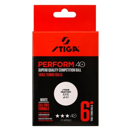 Мяч для наст. тенниса Stiga Perform 3***, 40+, 1113-2110-06, пластик, ITTF Appr., уп.6 шт, бел за 2&nbsp;121.60 ₽ купить в Саратове
