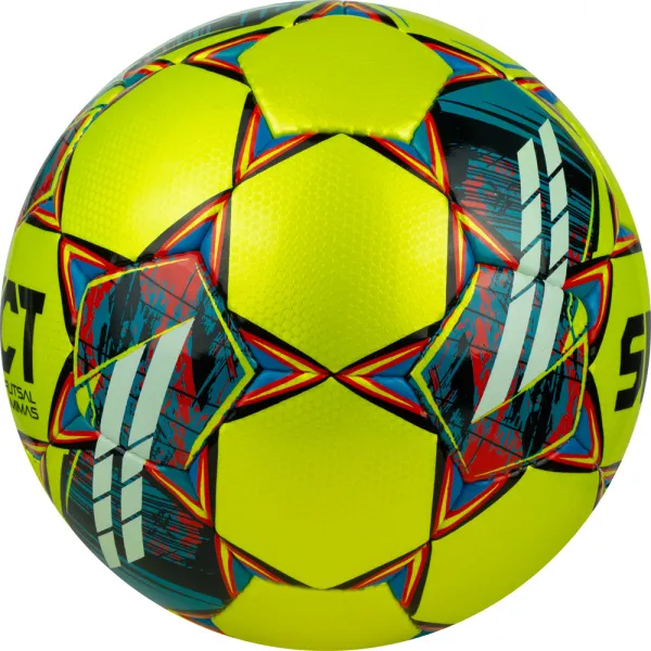 Мяч футзал. SELECT Futsal Mimas, 1053460550, р.4,FIFA Basic, 32 пан, гл.ПУ, руч.сш, жел-сине-красный за 6&nbsp;303.60 ₽ в Саратове