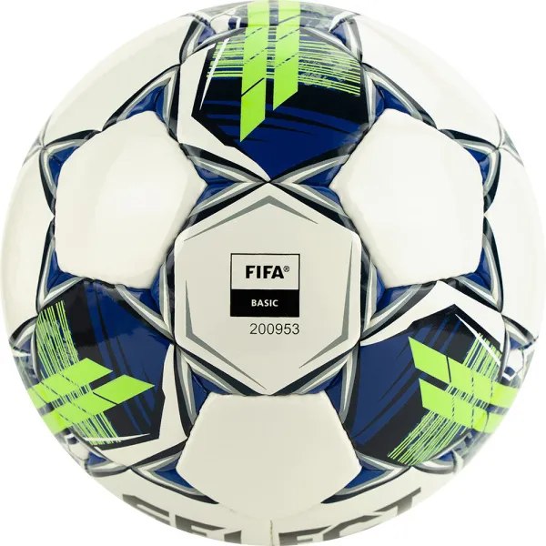 Мяч футзал. SELECT Futsal Master Shiny V22, 1043460004, р.4, Basic,32п, гл.ПУ, руч.сш,бел-син-зел за 7&nbsp;539.50 ₽ в Саратове