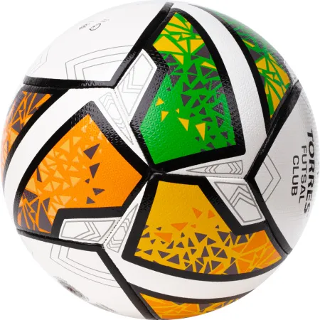 Мяч футзал. TORRES Futsal Club, FS323764, р.4, 10 пан. ПУ, 4 под. сл, гибрид. сш. бело-зел-оранж за 2&nbsp;264.40 ₽ купить в Саратове