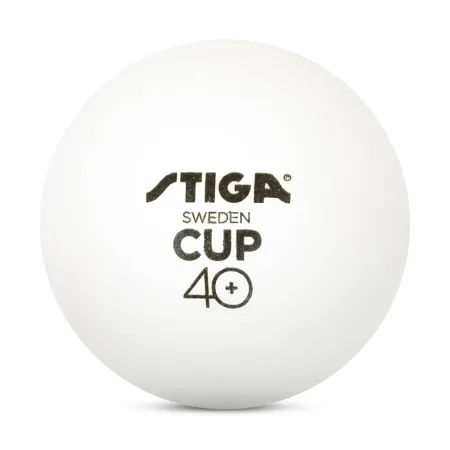 Мяч для наст. тенниса Stiga Cup ABS, 1110-2510-12, диам.40+мм, пластик, упак. 12 шт, белый за 1&nbsp;774.80 ₽ купить в Саратове