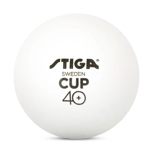 Мяч для наст. тенниса Stiga Cup ABS, 1110-2510-12, диам.40+мм, пластик, упак. 12 шт, белый за 1&nbsp;774.80 ₽ в Саратове