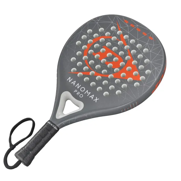 Ракетка для падела Dunlop Nanomax Pro, 10370739, для профессионалов, карбон,серо-оранжевый за 17&nbsp;248.20 ₽ в Саратове