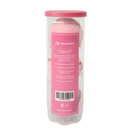 Мяч для падела NS Sakura, UAA2, уп.3 шт, сукно, нат.резина, розовый за 824.50 ₽ купить в Саратове
