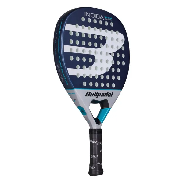 Ракетка для падела BULLPADEL Indiga Power 26, 494416, для начинающих, стекловолокно, темносине-серый за 14&nbsp;672.70 ₽ в Саратове