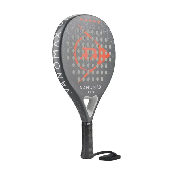 Ракетка для падела Dunlop Nanomax Pro, 10370739, для профессионалов, карбон,серо-оранжевый за 17&nbsp;248.20 ₽ в Саратове