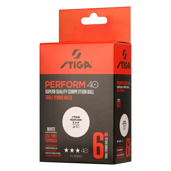 Мяч для наст. тенниса Stiga Perform 3***, 40+, 1113-2110-06, пластик, ITTF Appr., уп.6 шт, бел за 2&nbsp;121.60 ₽ в Саратове