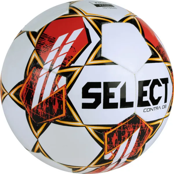 Мяч футб. SELECT Contra DB V23, 0854160300, р.4, FIFA Basic, 32 пан, ПУ, гибрид.сш, бел-чер-красн за 4&nbsp;455.70 ₽ в Саратове