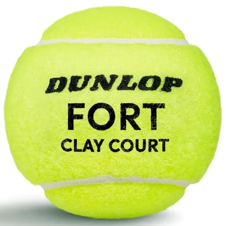 Мяч теннисный Dunlop Fort Clay Court 4B, 601613, уп.4 шт,одобр.ITF и FFT,сукно,нат.резина,желтый за 1&nbsp;812.20 ₽ купить в Саратове