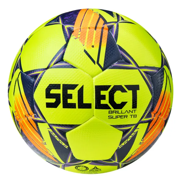 Мяч футб. SELECT Brillant Super TB, 3615968509,р.5, FIFA PRO, ПУ, 32пан. термосш, желто-оранж-фиолет за 15&nbsp;694.40 ₽ в Саратове