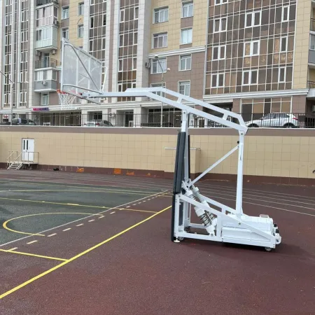 Баскетбольная стойка мобильная складная на пружинах вынос 2,25 м c противовесом ZAVODSPORTA за 530&nbsp;660 ₽ купить в Саратове