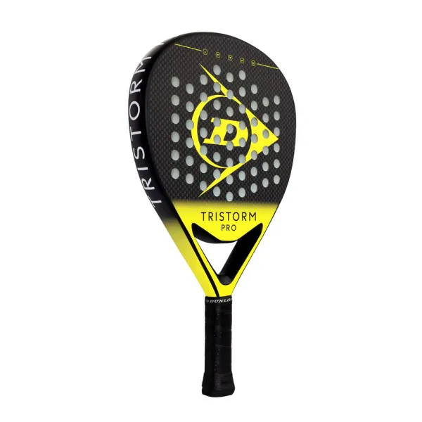 Ракетка для падела Dunlop Tristorm Pro, 10359946, для опытных игроков, графит, черно-желтый за 19&nbsp;643.50 ₽ в Саратове