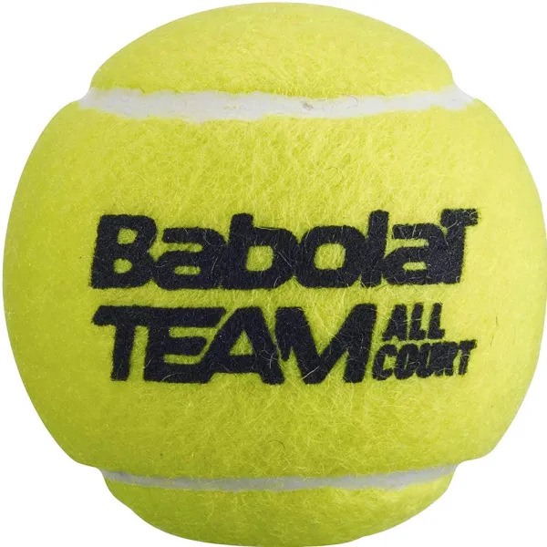 Мяч теннисный BABOLAT Team All Court,502081, уп.4 шт,одобр.ITF, сукно, нат.резина,желтый за 2&nbsp;385.10 ₽ в Саратове