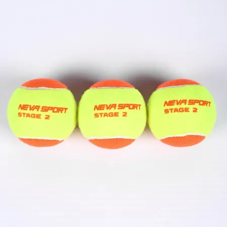 Мяч теннисный детский NS Orange, 5021005, уп.3 шт, резина, шерть, нейлон, желто-оранжевый за 613.70 ₽ купить в Саратове