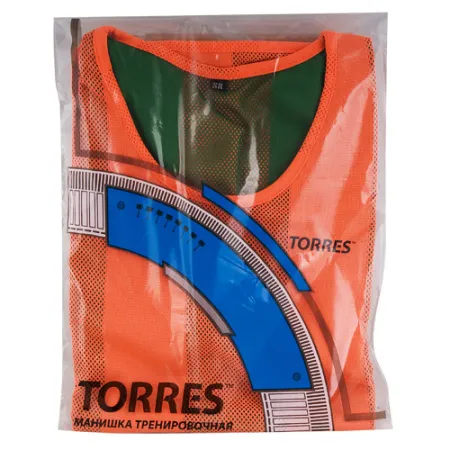 Манишка детская TORRES двухсторонняя, TR11949O/G, р.Jr, тренировочная, полиэстер, оранж-зелен за 1&nbsp;026.80 ₽ купить в Саратове