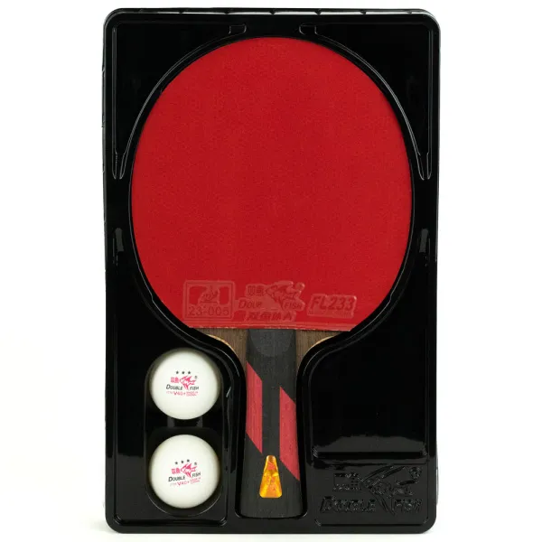 Ракетка для н/т DOUBLE FISH 7A+C, для професс.,ITTF Appr.,накл.2,1мм,+ 2 мяча V40+мм ITTF Appr за 3&nbsp;559.80 ₽ в Саратове