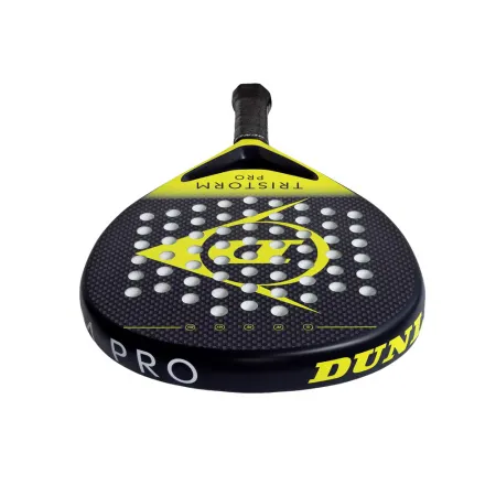 Ракетка для падела Dunlop Tristorm Pro, 10359946, для опытных игроков, графит, черно-желтый за 19&nbsp;643.50 ₽ купить в Саратове