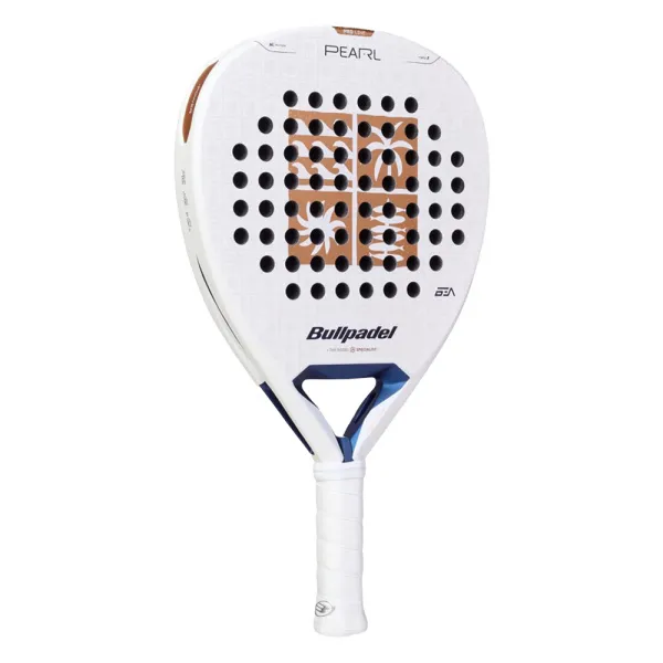Ракетка для падела BULLPADEL Pearl 27, 497249, для проф-в, стекловолокно,карбон, бело-золотистый за 44&nbsp;319 ₽ в Саратове