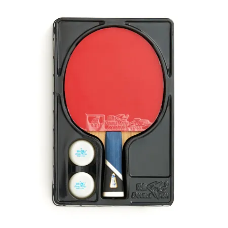 Ракетка для н/т DOUBLE FISH 5A+C, для продвин, ITTF Appr, накл. 2,1 мм, конич. ручка+ 2 мяча V40+мм за 2&nbsp;779.50 ₽ купить в Саратове
