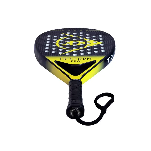 Ракетка для падела Dunlop Tristorm Pro, 10359946, для опытных игроков, графит, черно-желтый за 19&nbsp;643.50 ₽ в Саратове