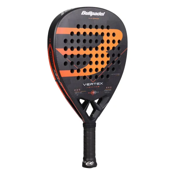 Ракетка для падела BULLPADEL Vertex Advance, 494414, для проф. и любителей, карбон, черно-оранжевый за 21&nbsp;559.40 ₽ в Саратове
