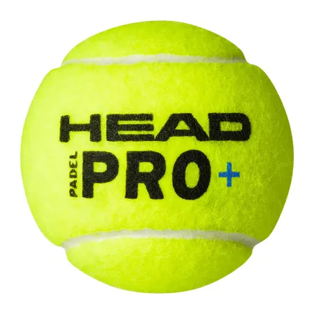Мяч для падела HEAD Padel Pro+, 540203, уп.3 шт, FIP Approved, войлок,нат.резина,желтый за 933.30 ₽ купить в Саратове