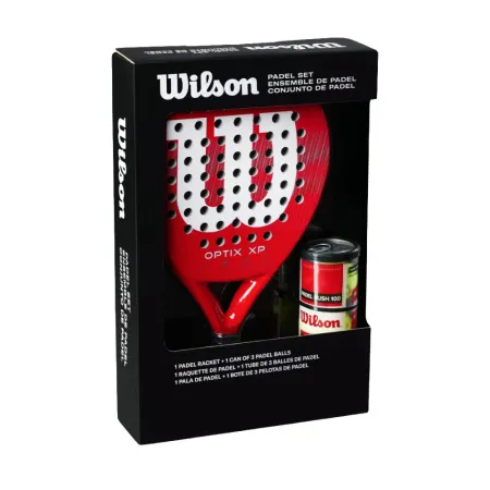 Набор для падела WILSON Optix XP Padel KIT, WR202110U2, ракетка + 3мяча, красный за 20&nbsp;362.60 ₽ купить в Саратове